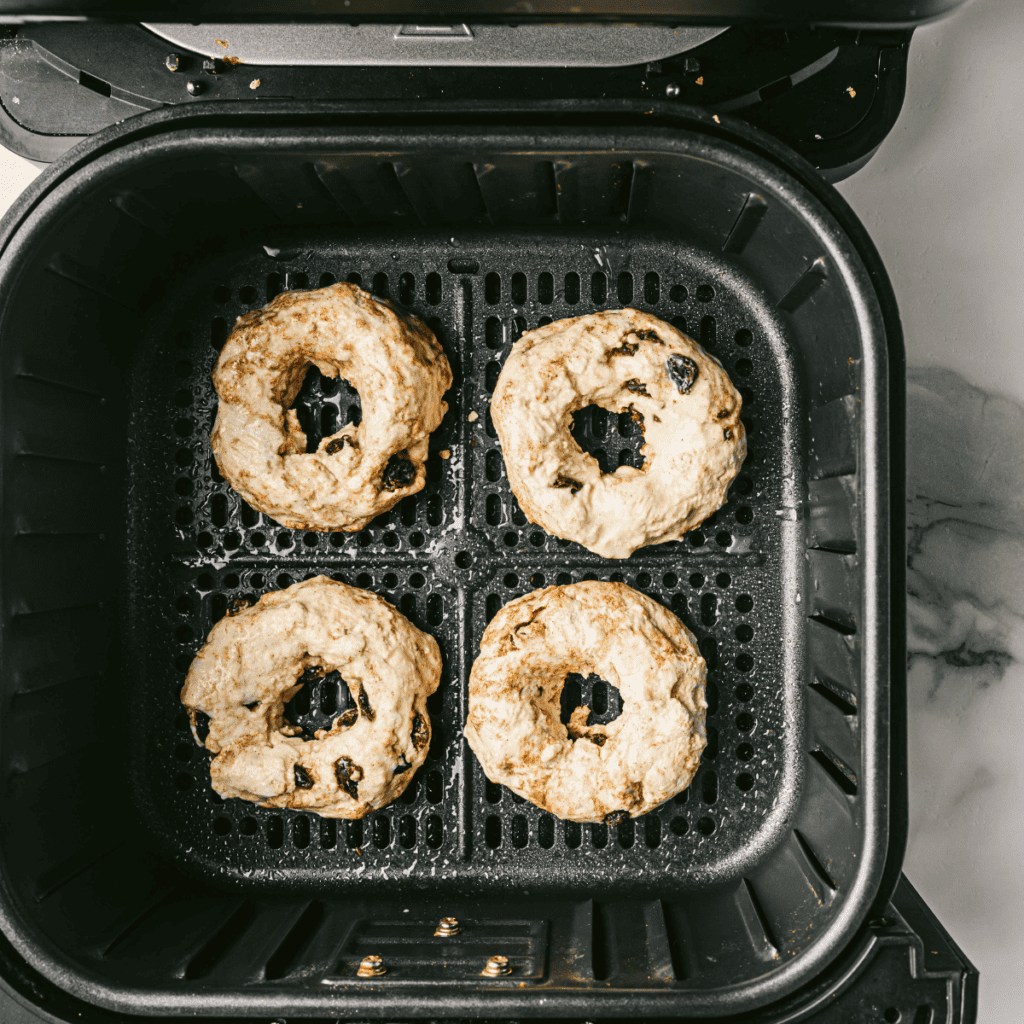 How To Make Dunkin Donuts Cinnamon Raisin Bagels In Air Fryer