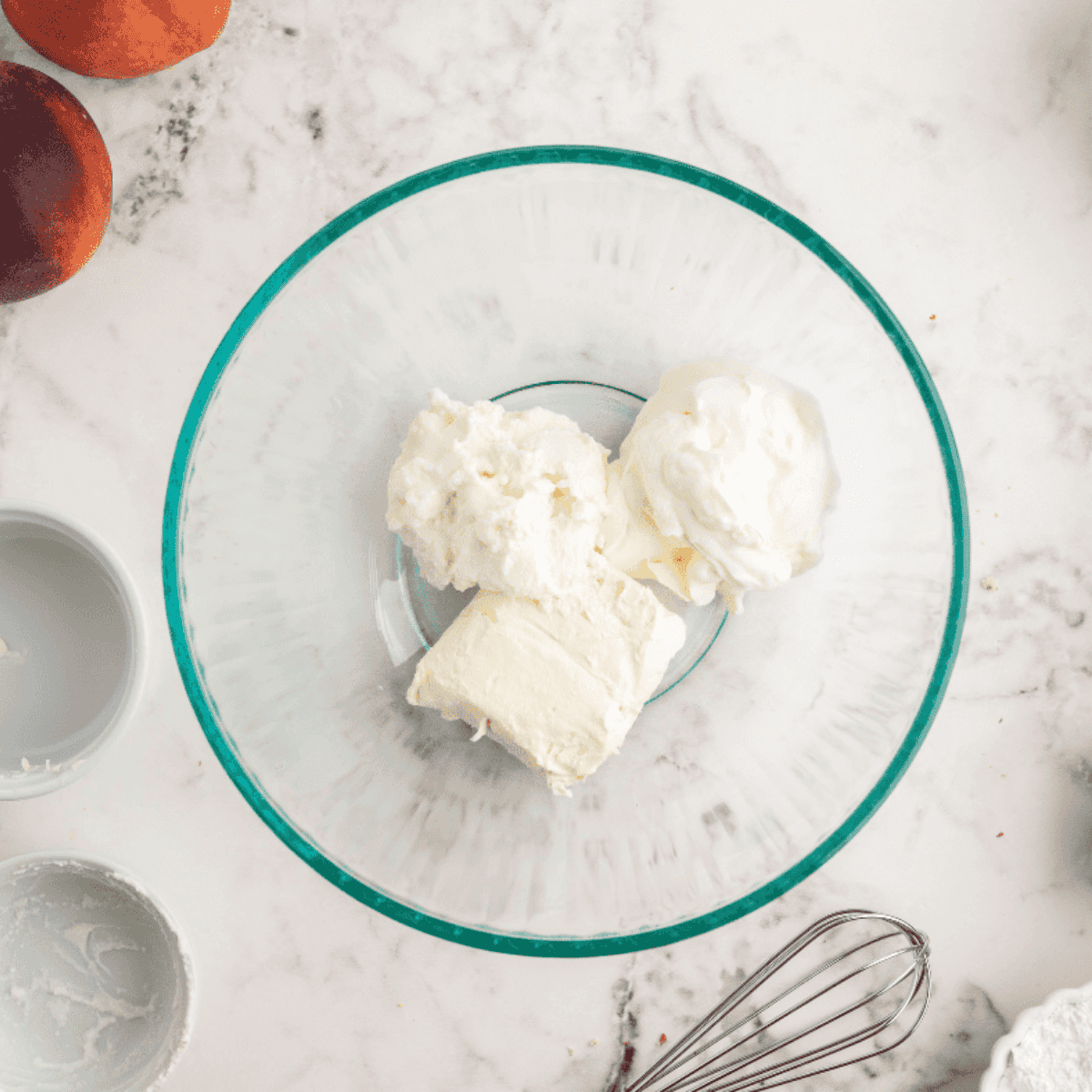 Add the filling into the mixing bowl.