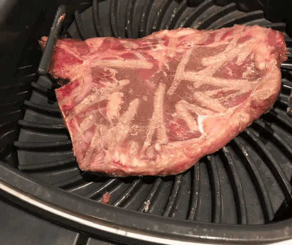 raw steak in ninja foodi