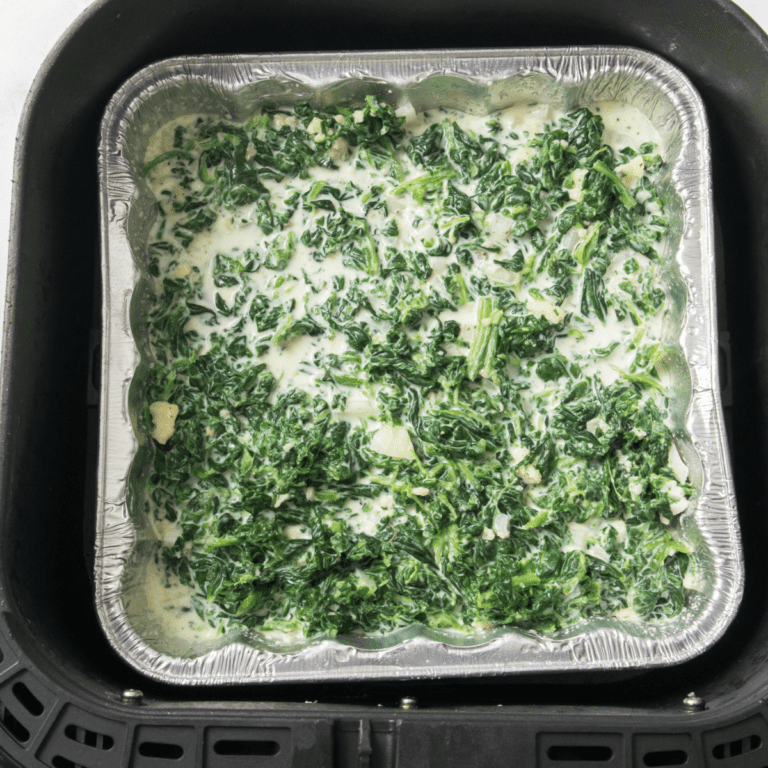 Air Fryer Creamed Spinach Fork To Spoon