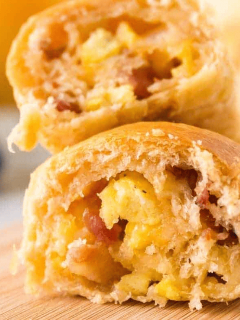 Air Fryer Ham and Cheese Crescent Rolls Fork To Spoon