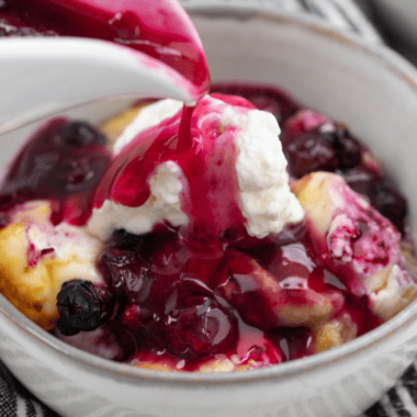 Air Fryer Blueberry French Toast Casserole
