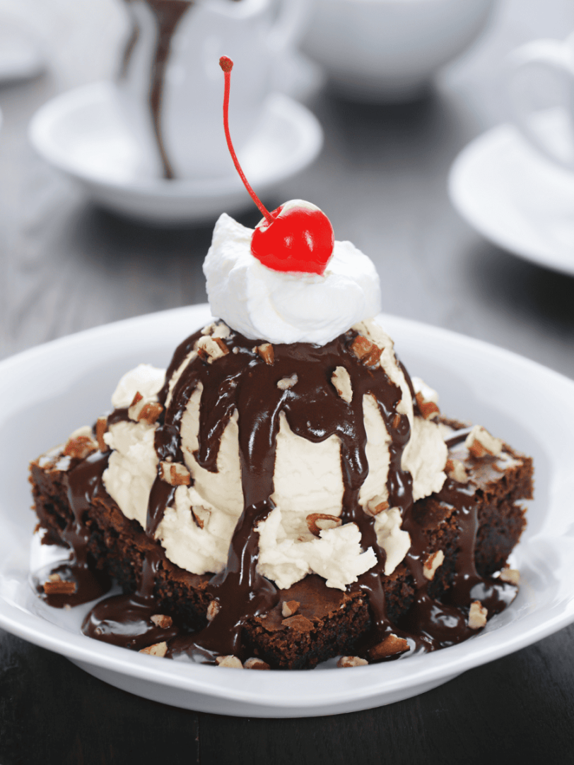 Air Fryer Brownie in a Mug Fork To Spoon