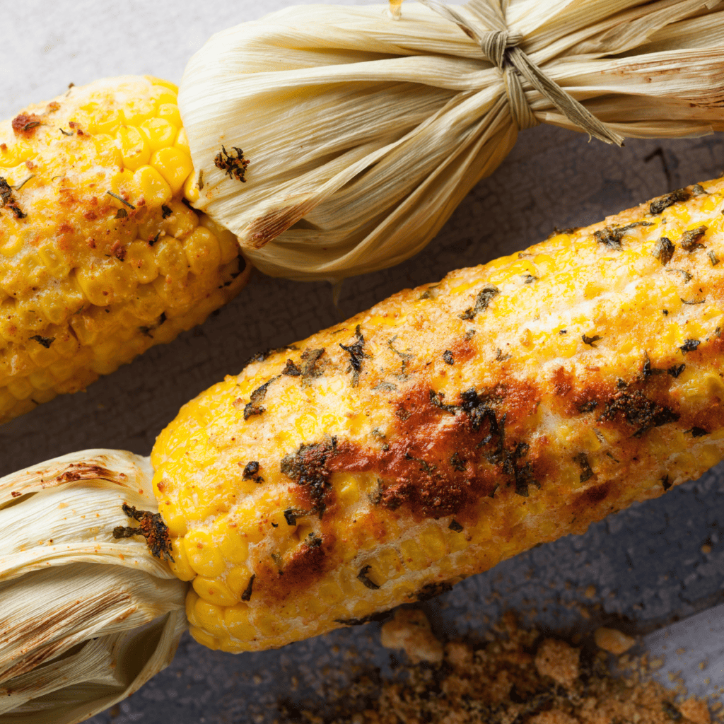 Air fryer corn on the cob in the husk is a delicious, quick, and easy way to enjoy summertime in-season sweet corn. Not only does it lock in all the flavors you love about fresh-cooked corn without having to stand over a hot stove or fire up the grill. 