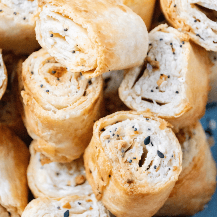 Air Fryer Everything Bagel Roll-Up