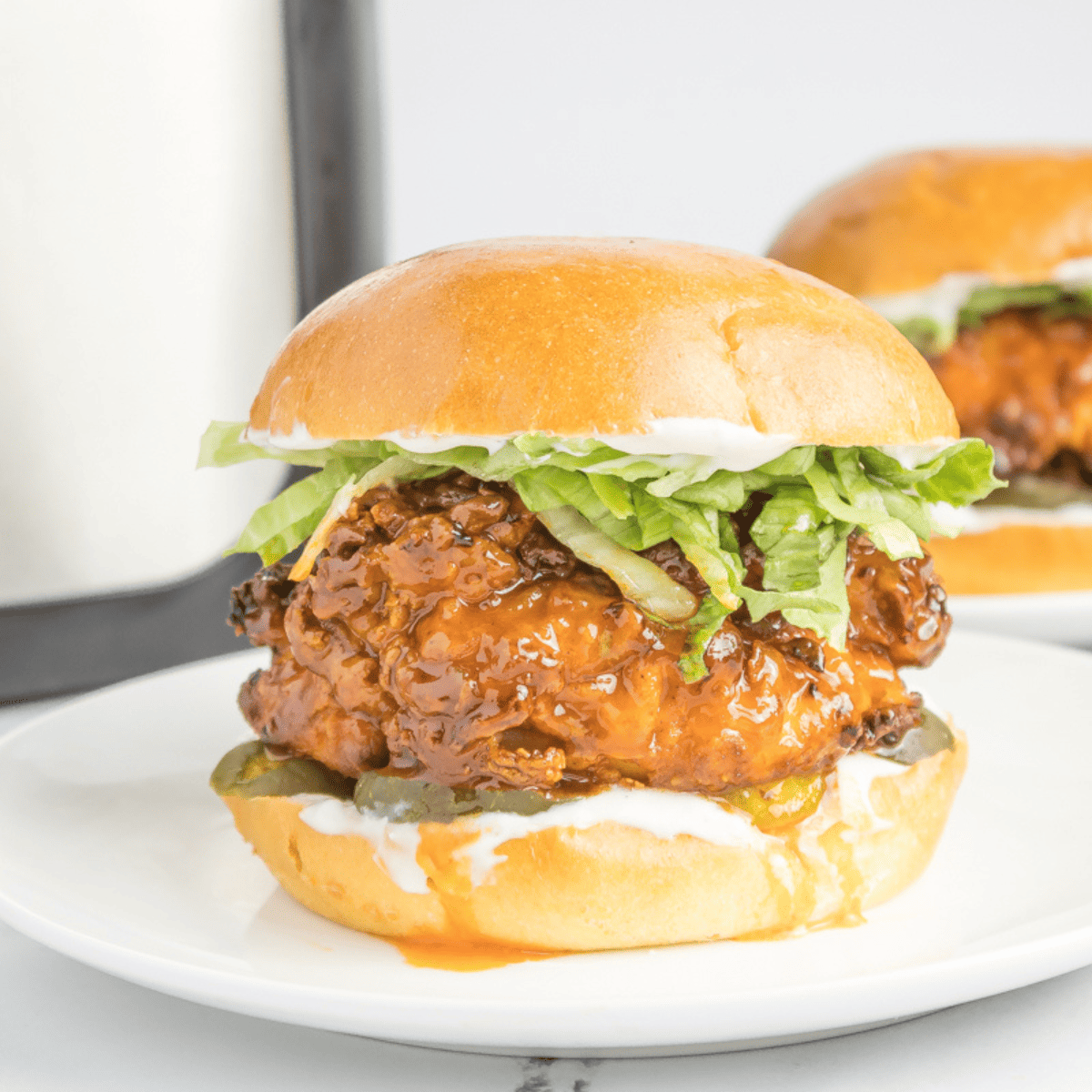 Spicy Honey Butter Air Fryer Wings - Spoon Fork Bacon