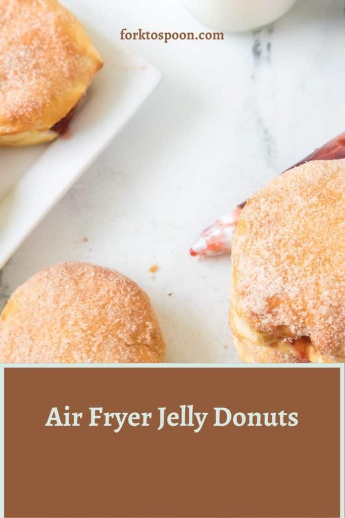 titled image (and shown): air fryer jelly donuts