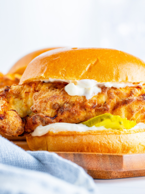 Air Fryer Popeyes Chicken Sandwich (Copycat)