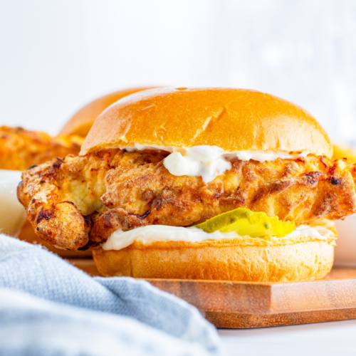 Air Fryer Popeyes Chicken Sandwich (Copycat) Fork To Spoon