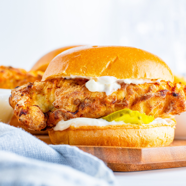 Air Fryer Popeyes Chicken Sandwich (Copycat) - Fork To Spoon