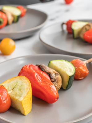 Air Fryer Vegetable Kebabs