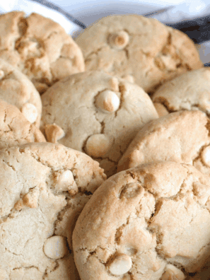 Air Fryer White Chocolate Chip Lemon Cookies