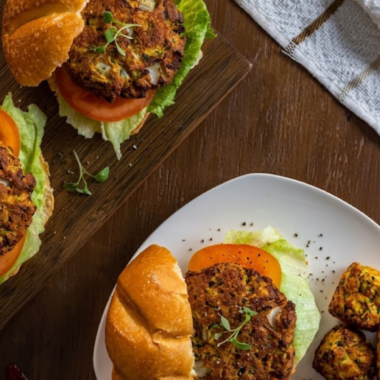 Air Fryer Zucchini Burgers