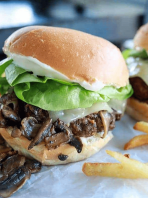 Blackstone Mushroom Swiss Smash Burgers