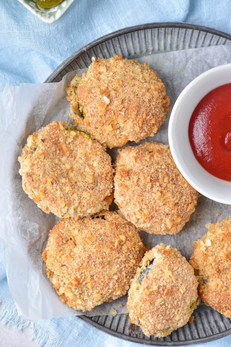 Air Fryer Breaded Zucchini Fork To Spoon