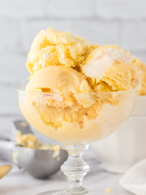 Ninja Creami Peach Ice Cream -- Are you ready to take your summer ice cream treats up a notch? If so, Ninja Creami Peach Ice Cream should be on your list of must-try frozen delights.