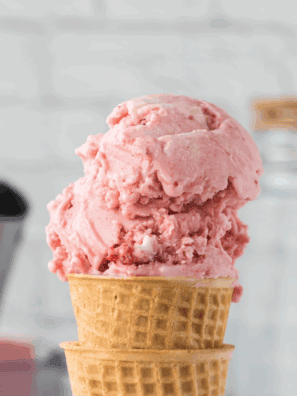 Ninja Creami Strawberry Ice Cream