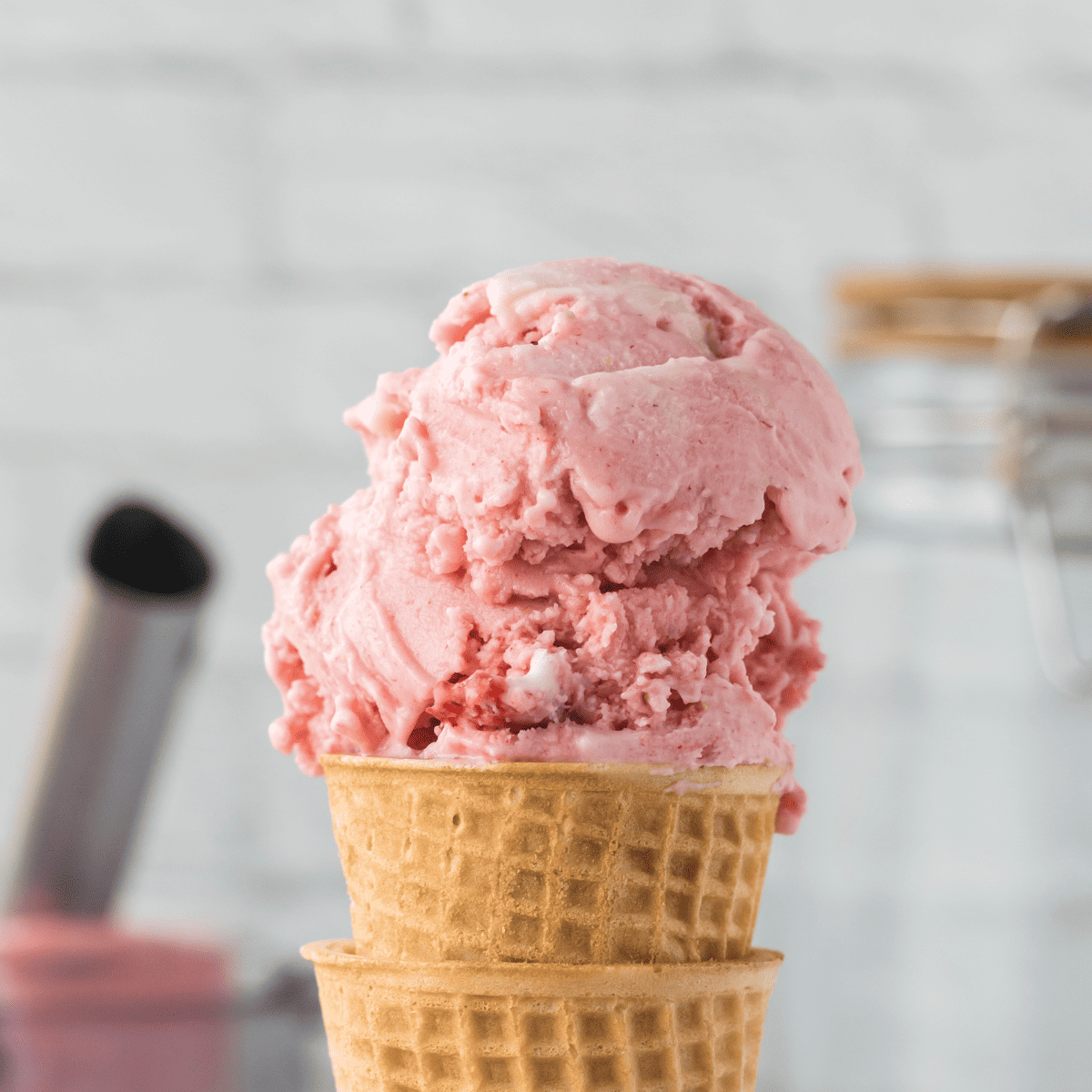 Ninja Creami Strawberry Ice Cream - Fork To Spoon