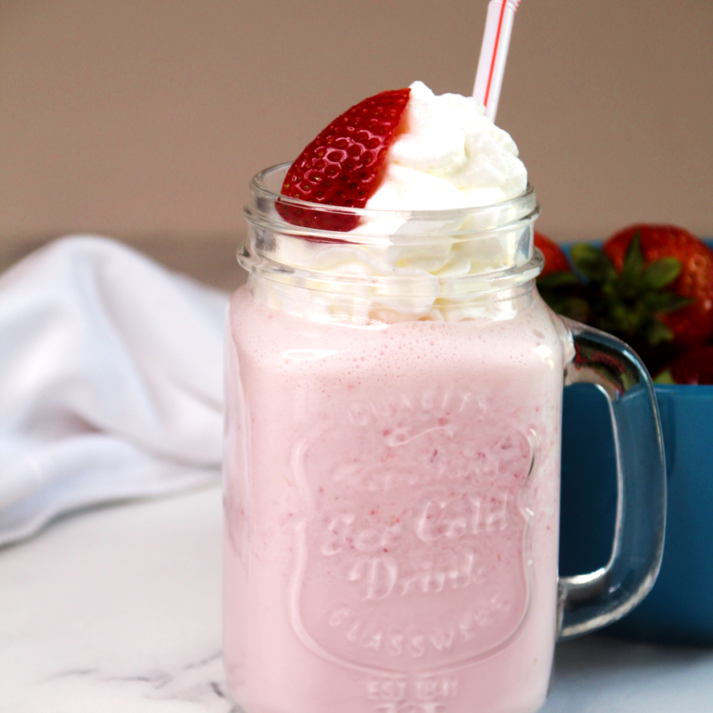 Ninja-Creami-Strawberry-Milkshake