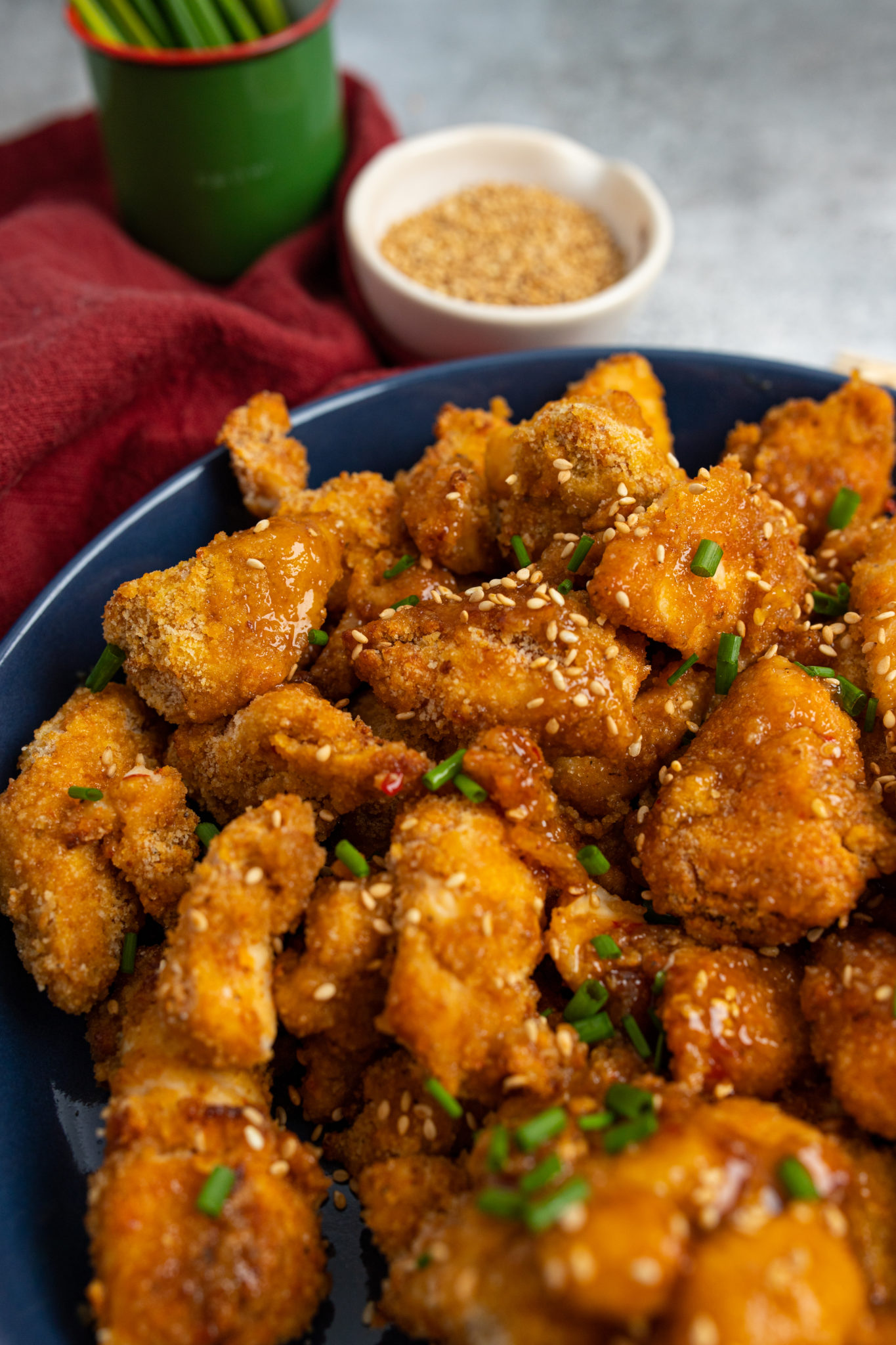 Air Fryer Teriyaki Chicken Bites Fork To Spoon