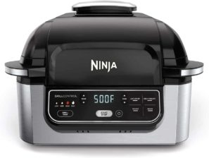 Ninja AG301 Foodi 5-in-1 Indoor Grill with Air Fry, Roast, Bake & Dehydrate
