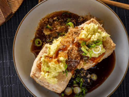 Easy 20 Minute Agedashi Tofu (Air Fryer Recipe)