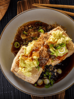 Air Fryer Agedashi Tofu (Extra Crispy 20-Minute Recipe)