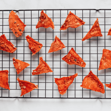 Air Fryer Dehydrated Watermelon (Chewy Watermelon Candy)