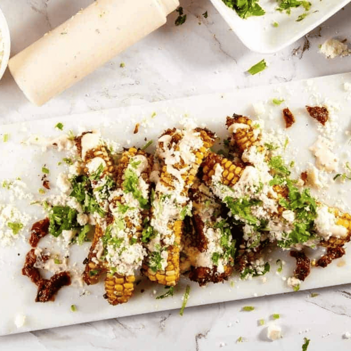 Air Fryer Elotes Corn Ribs