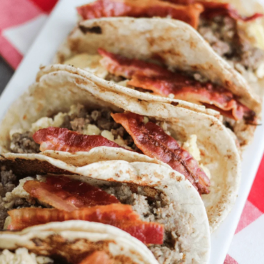 Air Fryer French Toast Breakfast Tacos