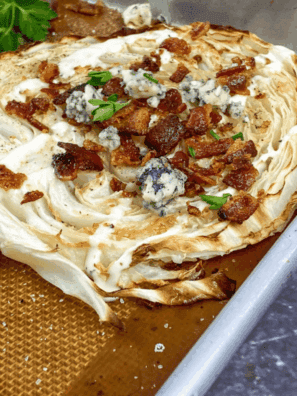 Air Fryer Loaded Cabbage Steaks