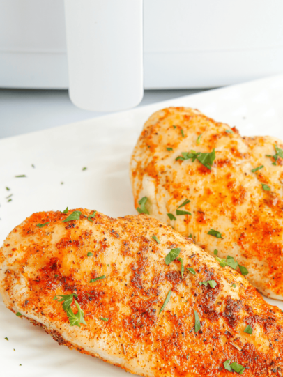 Air Fryer Chicken Breast (Lemon Garlic) - Fork To Spoon