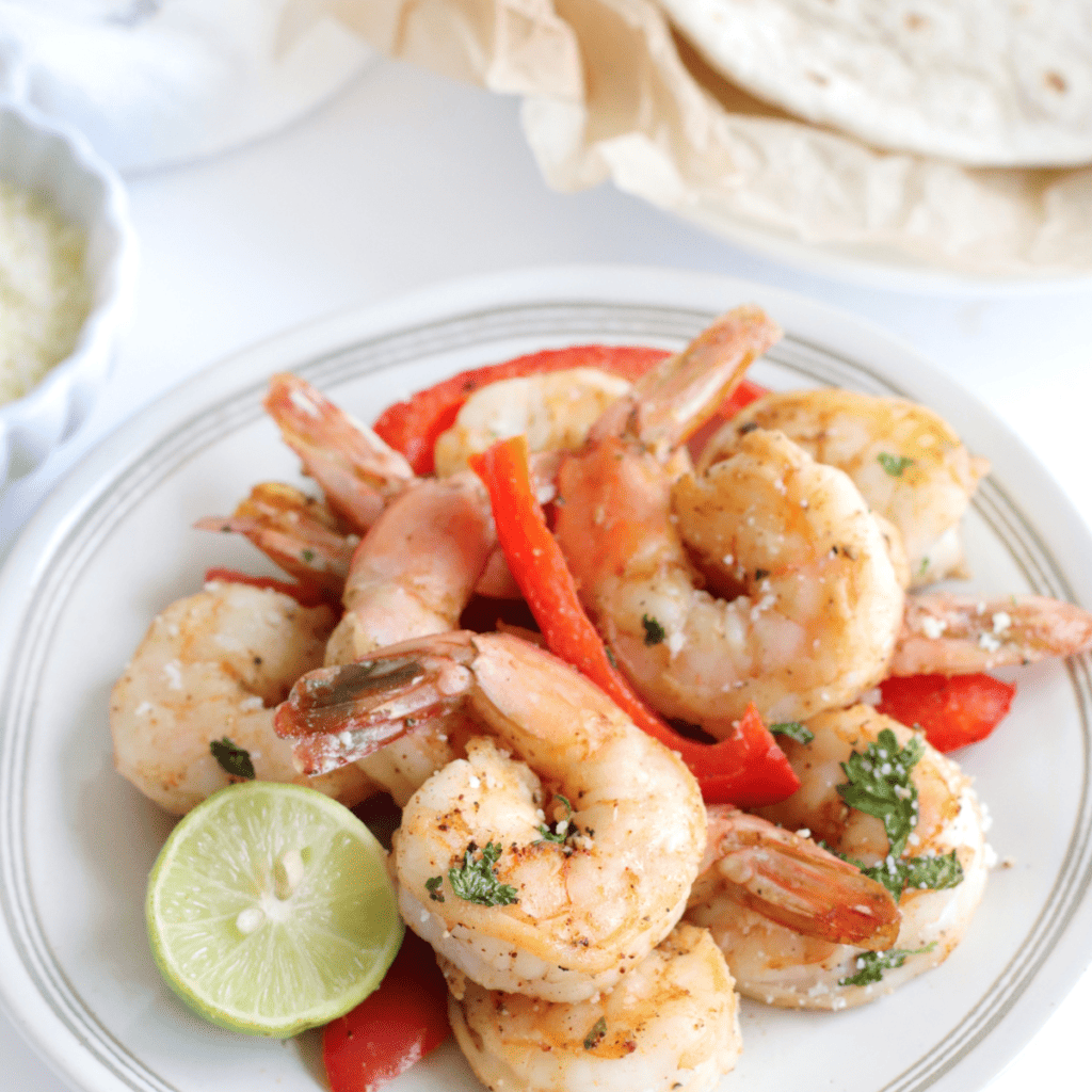 Air Fryer Shrimp Fajitas