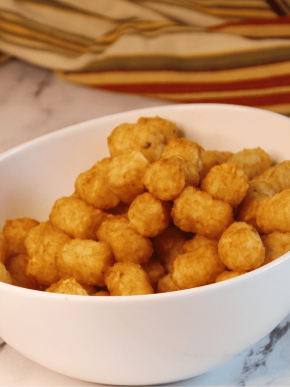 Air Fryer Loaded Tater Tots Fork To Spoon