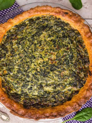 Air Fryer Spinach Quiche