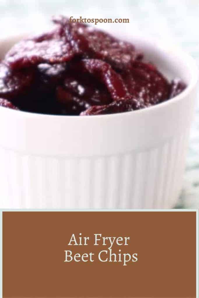 titled image (and shown): air fryer beet chips