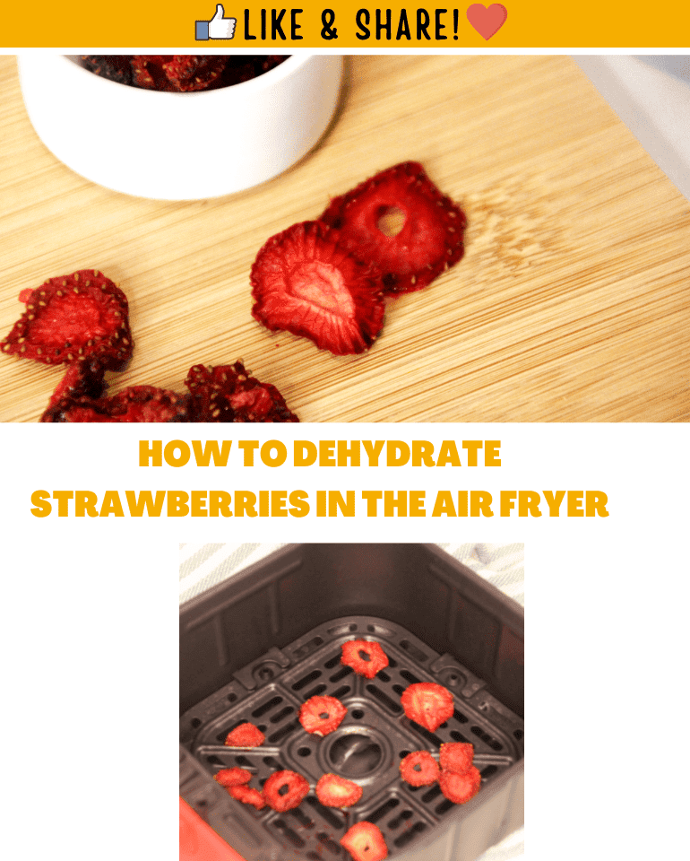 titled image (and shown): how to dehydrate strawberries in the air fryer