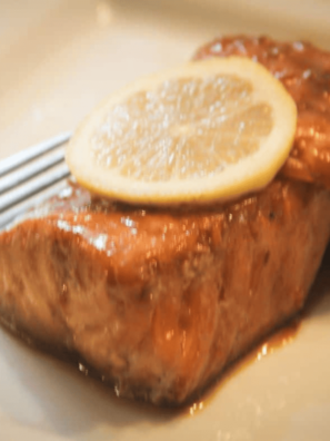Air Fryer Maple Glazed Salmon