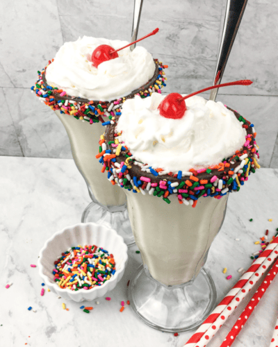 Ninja Creami Vanilla Milkshake