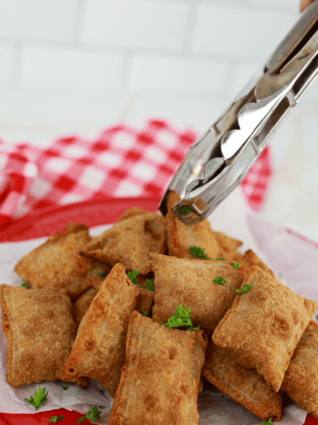 Air Fryer Totino's Pizza Stuffers Fork To Spoon