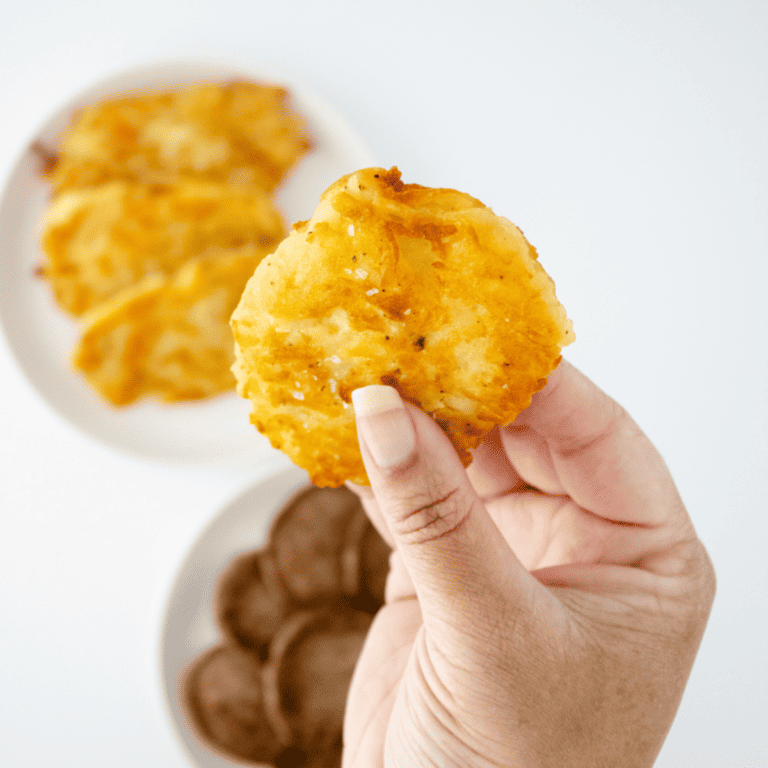 Air Fryer Homemade Hash Brown Patties Fork To Spoon