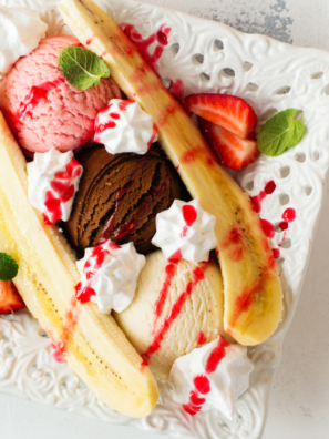 Air Fryer Banana Split