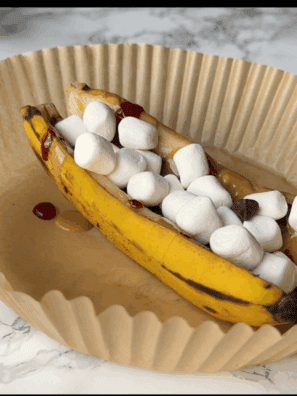 Easy Air Fryer Banana Split Recipe
