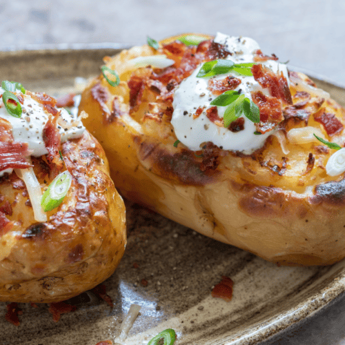 Air Fryer Baked Potato {Fully Loaded!} - The Girl on Bloor