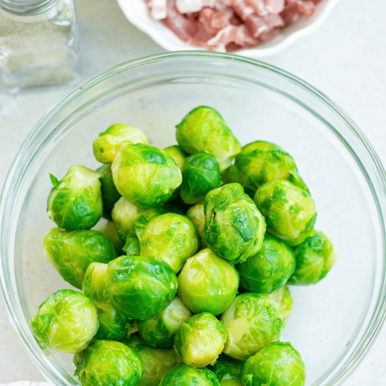 air fryer maple bacon brussels sprouts