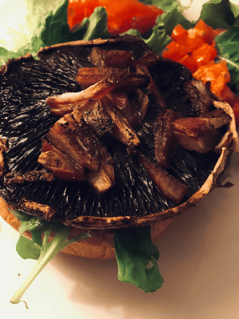 Air Fryer Stuffed Portobello Mushrooms - Fork To Spoon