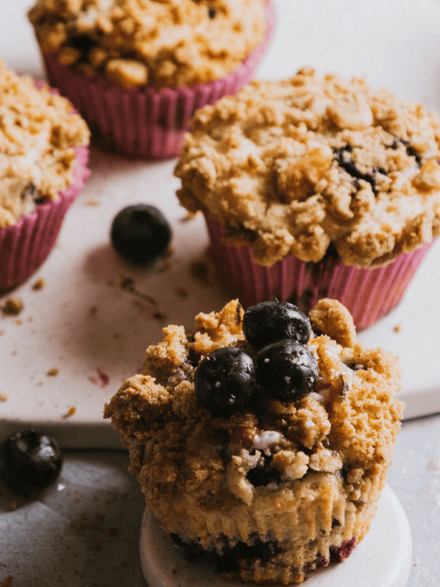 Air Fryer Copycat Panera Wild Blueberry Muffins Fork To Spoon
