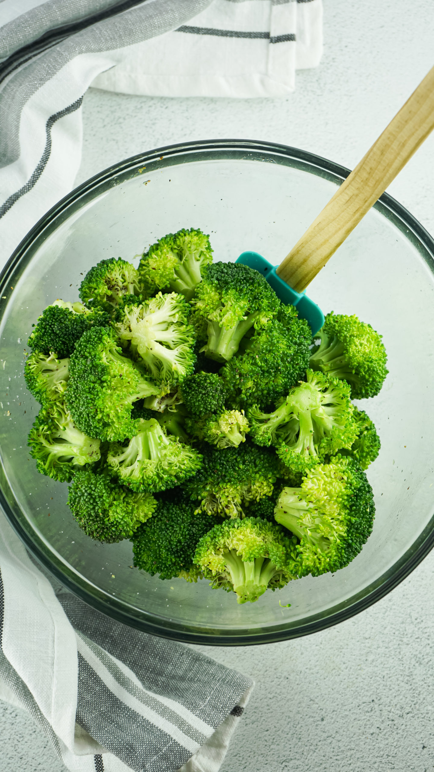 Air Fryer Broccoli With Ranch Seasoning Fork To Spoon