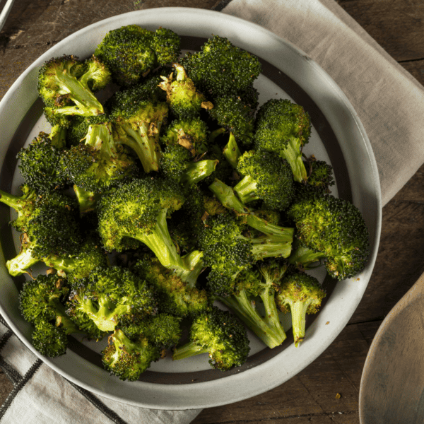 Air Fryer Broccoli With Ranch Seasoning Fork To Spoon