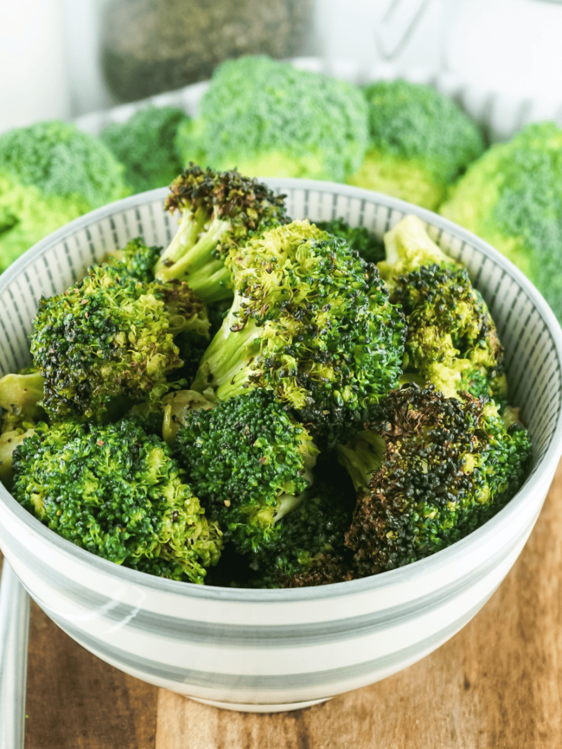 Air Fryer Trader Joe's Frozen Broccoli Florets Fork To Spoon